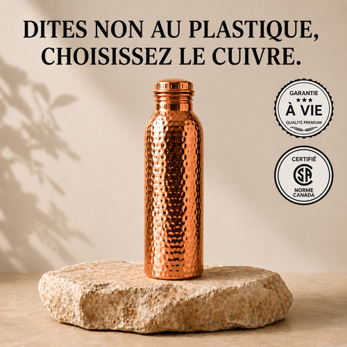 Gourde en Cuivre Rovyixo™ | L’eau naturellement purifiée, sans plastique