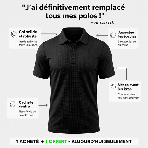 ROVYIXO™ — Polo Confort Fit pour homme
