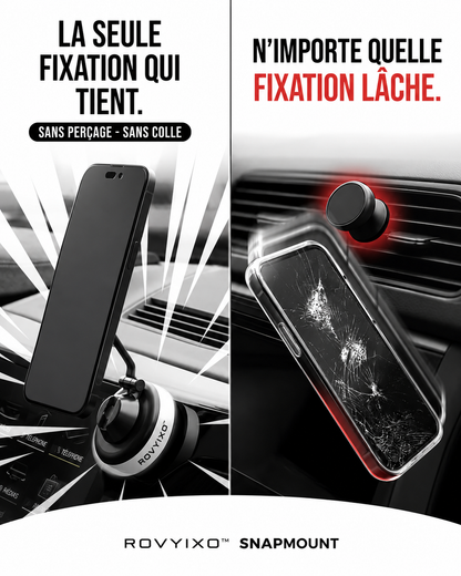ROVIYXO™ SnapMount — Support Magnétique PressureLock™