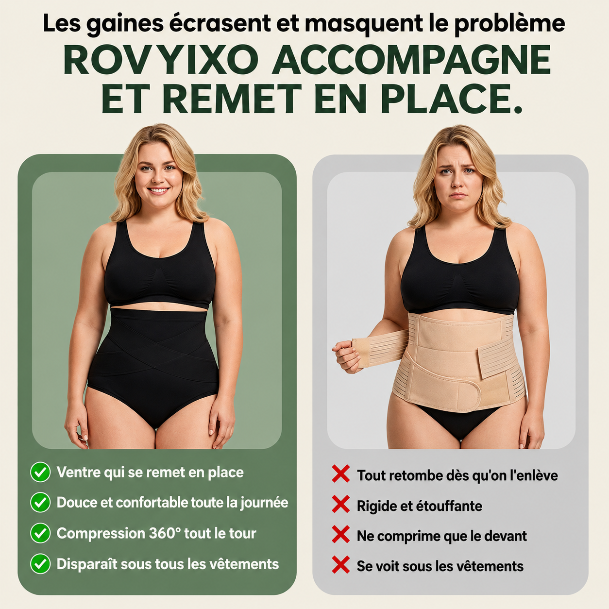 Culotte Gainante Post-Grossesse — Maintien 360°